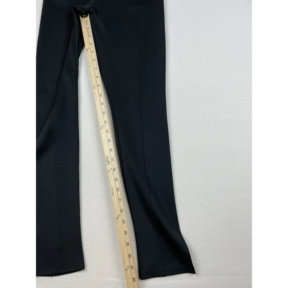 Papaya Leggings Women's Size Medium Black Side Elastic Vertical Seams Athleisure